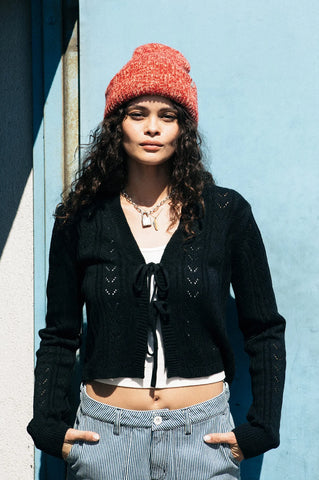 Brixton - Fuzzy Beanie in Mellow Rose