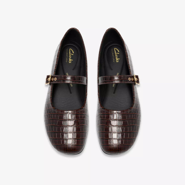 Clarks - Mary Jane in Dark Brown Leather