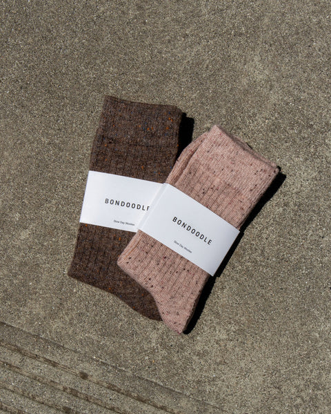 Bondoodle - Merino Wool Socks in Crumble