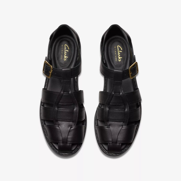 Clarks - Fisherman Sandal in Black