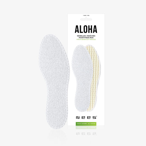 Nees - White Cotton Terry Insoles