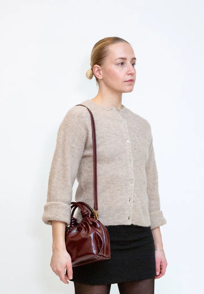 Hvisk - Jolly Raw Bag in Burgundy