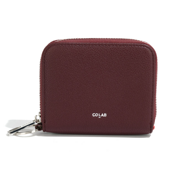 Co-Lab - Small Wallet with Keyring in Burgundy