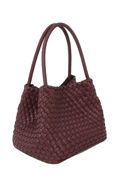 Hvisk - Lily Braided bag in Deep Burgundy