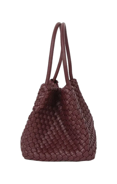 Hvisk - Lily Braided bag in Deep Burgundy