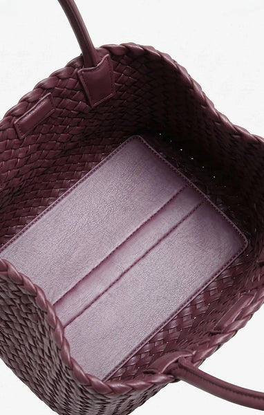 Hvisk - Lily Braided bag in Deep Burgundy