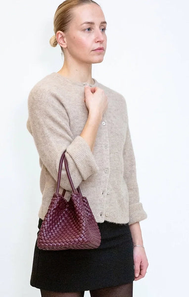 Hvisk - Lily Braided bag in Deep Burgundy