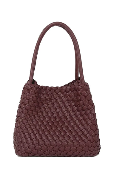 Hvisk - Lily Braided bag in Deep Burgundy