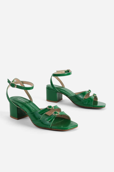 Intentionally Blank - Two Strap Heel in Green