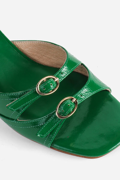Intentionally Blank - Two Strap Heel in Green