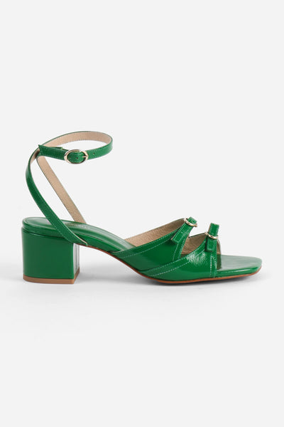Intentionally Blank - Two Strap Heel in Green