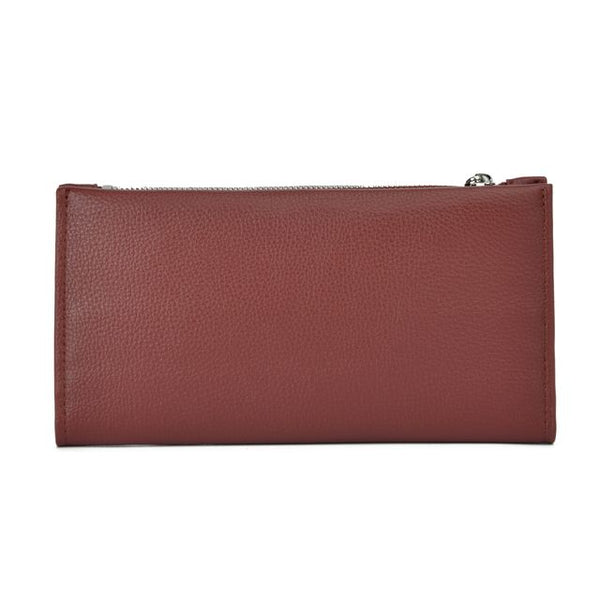 Co-Lab - Slim Long Wallet in Mahogany