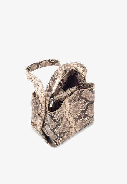 Hvisk - Molly Scaly bag in Ivory Snake Print