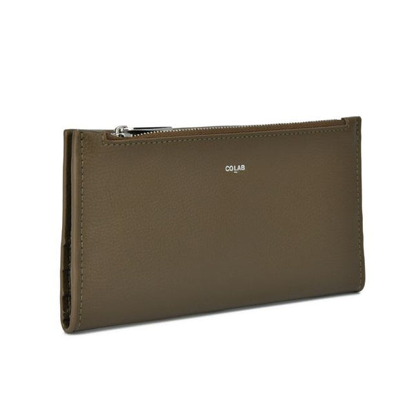 Co-Lab - Slim Long Wallet in Olive
