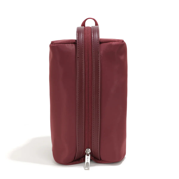Co-Lab - Nylon Travel Pouch in Pomegranate
