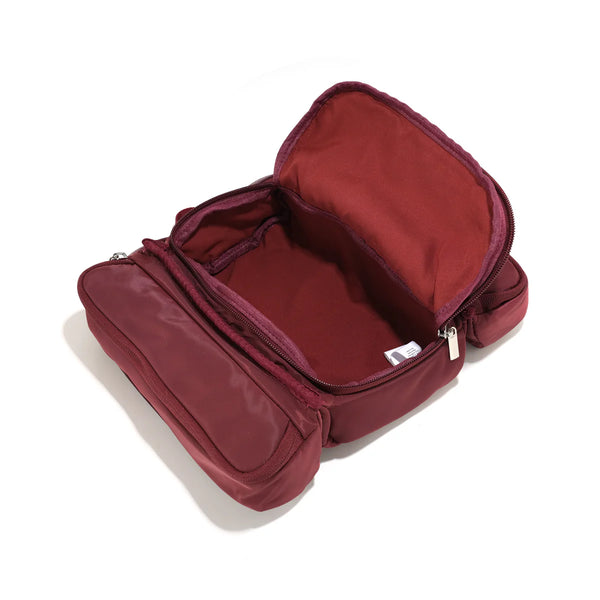 Co-Lab - Nylon Travel Pouch in Pomegranate