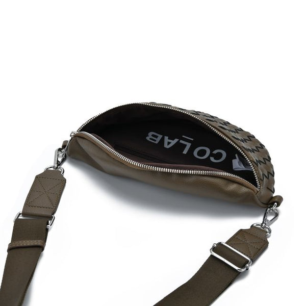 Co-Lab - Woven Sling Bag in Olive
