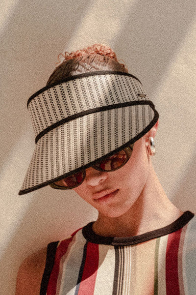 Brixton - Newport Visor in Black/Natural