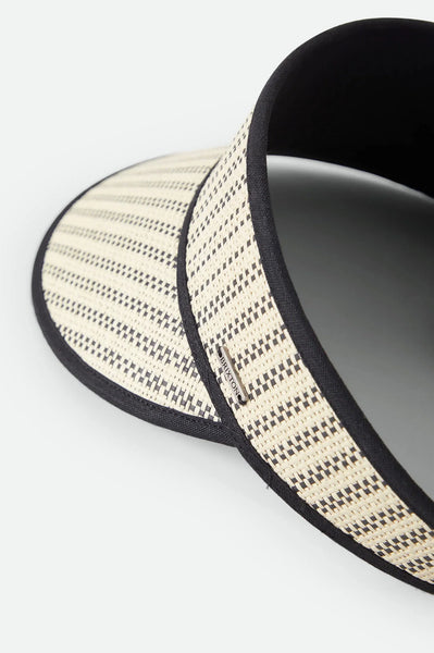 Brixton - Newport Visor in Black/Natural