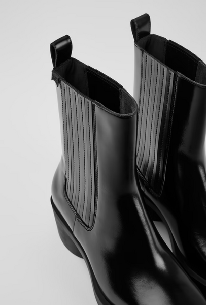 Camper - Western Chelsea Boot in Black Leather