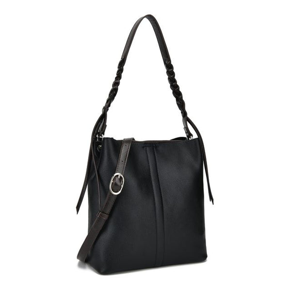 Co-Lab - Braided Strap Crossbody Bag in Black/Brown