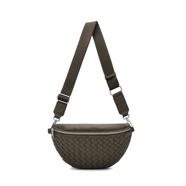 Co-Lab - Woven Sling Bag in Olive