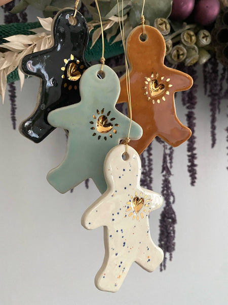 Catmamola - Heart of Gold Ornament in Mint