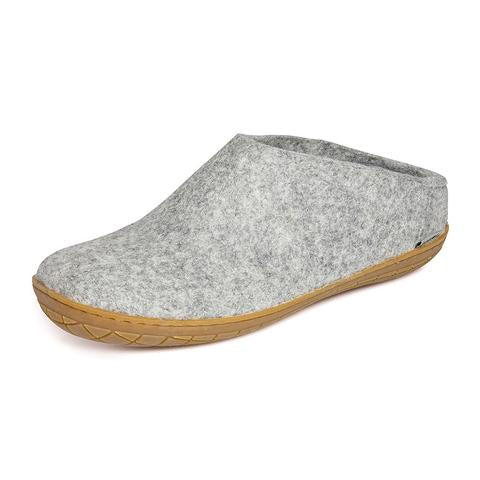 Glerups - Grey Open Heel Natural Rubber Sole