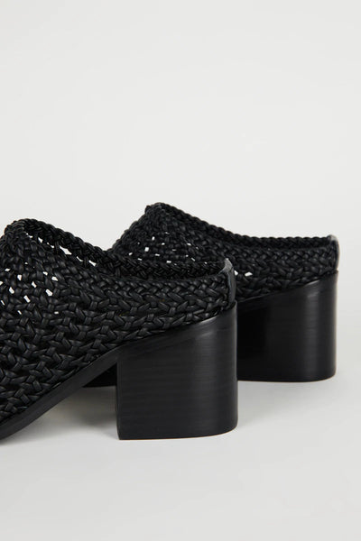 Intentionally Blank - Caps Woven Mule in Black