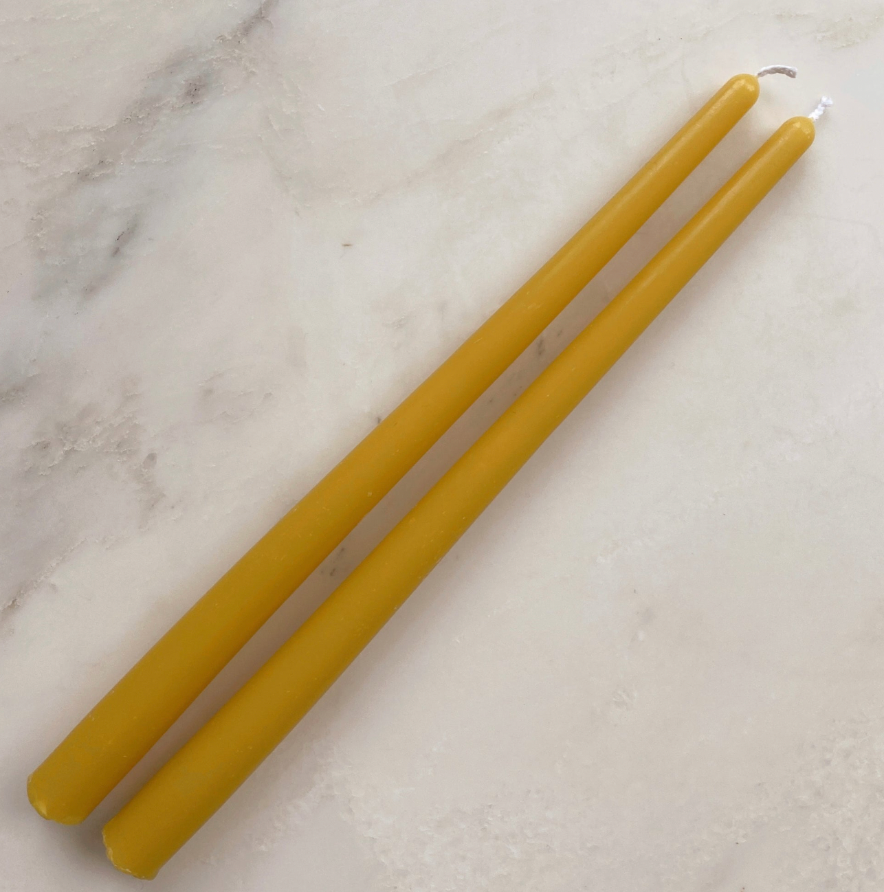 Mmann Candles - Magic Stix Beeswax Taper - Citrine Yellow - Set of Two