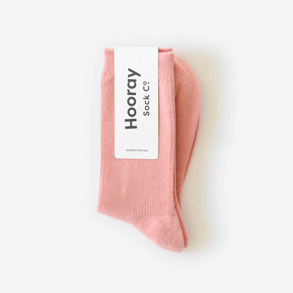 Hooray Sock Co - Everyday Wool Socks in Blush