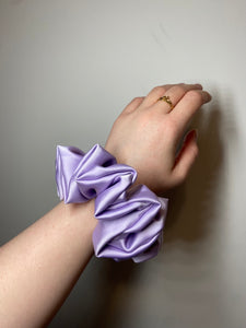 Rachel Rose - Satin Scrunchies in Lilac