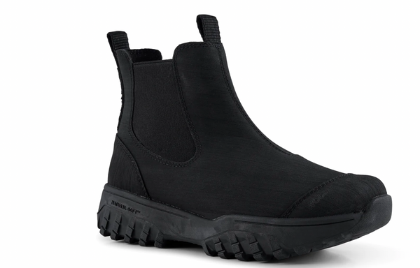 Woden - Waterproof Textured Boot in Black