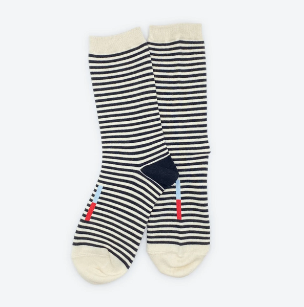 Hooray Sock Co - Cole Striped Socks (Large)