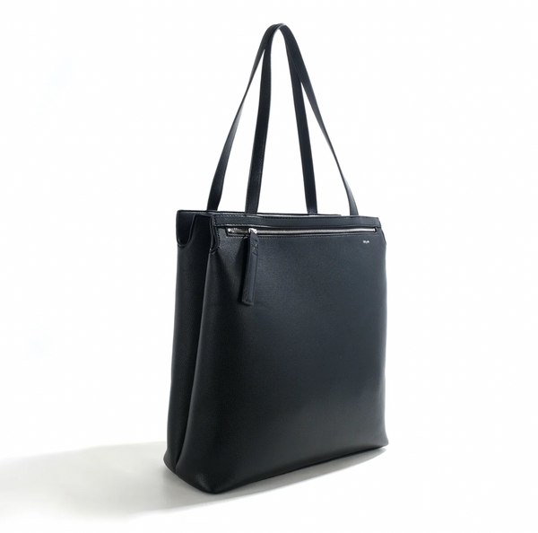 Co-Lab - Double Zip Laptop Tote Bag in Black