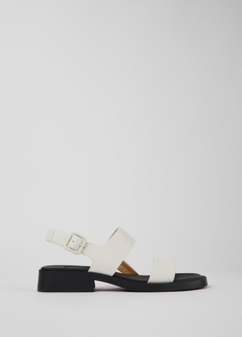 Camper - Leather Slingback Sandal in White