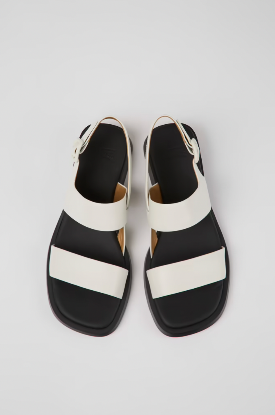 Camper - Leather Slingback Sandal in White