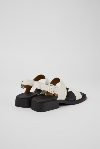 Camper - Leather Slingback Sandal in White