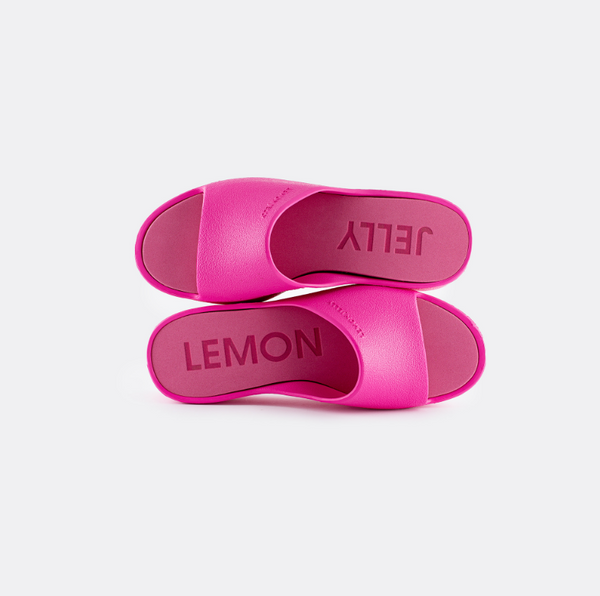 Lemon Jelly - Platform Slides in Fuchsia