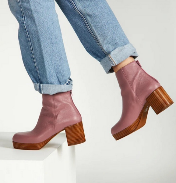 Intentionally Blank - Platform Boot in Lilac