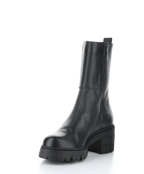 Bos & Co - Waterproof Heeled Chelsea Boot in Black Leather