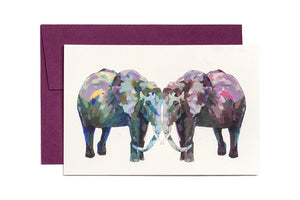 Ashforth Press - Elephant Kiss Card