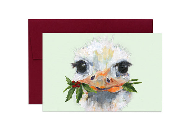 Ashforth Press - Holiday Cards Ostrich