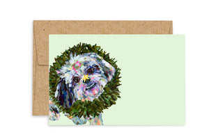 Ashforth Press - Holiday Cards Puppy Wreath