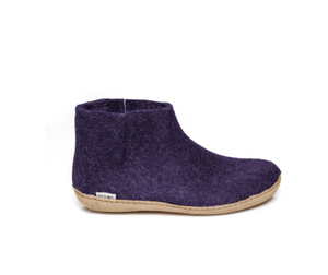 Glerups - Purple Boot Leather Sole